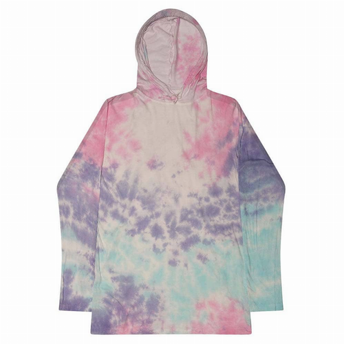 Tie Dye Long Sleeve Hoodie - 1790005539-2