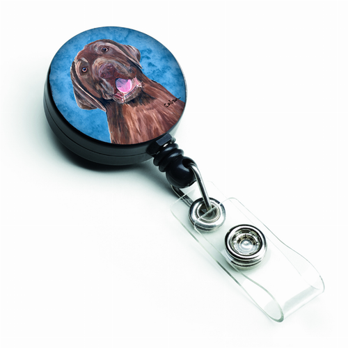 Dog Retractable Badge Reel - SC9127BU-BR