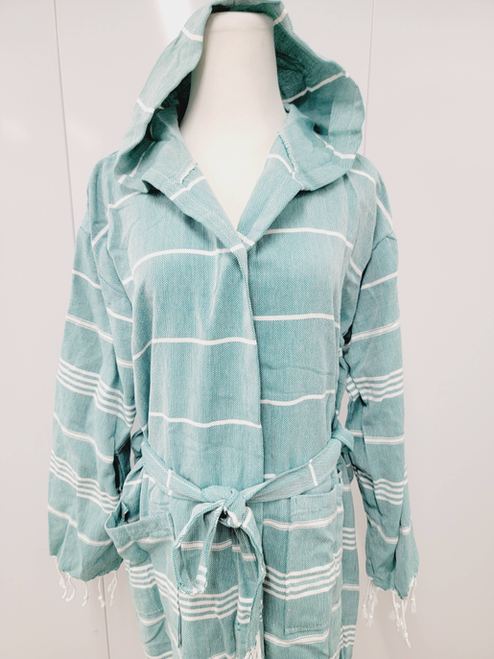 Unisex Robe,MULTIPURPOSE LUXURY ROBE 100% Cotton Green