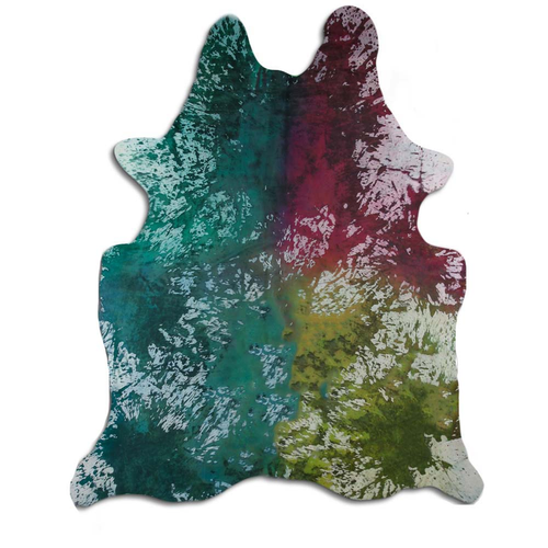 ACID WASHED HAIR ON COWHIDE DISTRESSED COLORFUL - CPDDICOL3A-00126173