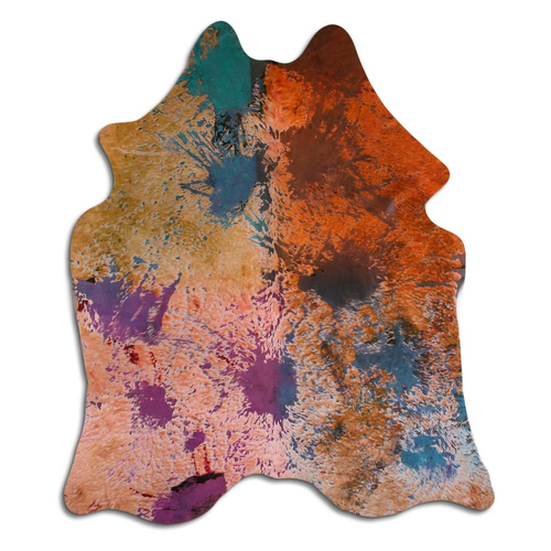 ACID WASHED HAIR ON COWHIDE DISTRESSED COLORFUL - CPDDICOL2A-00130388