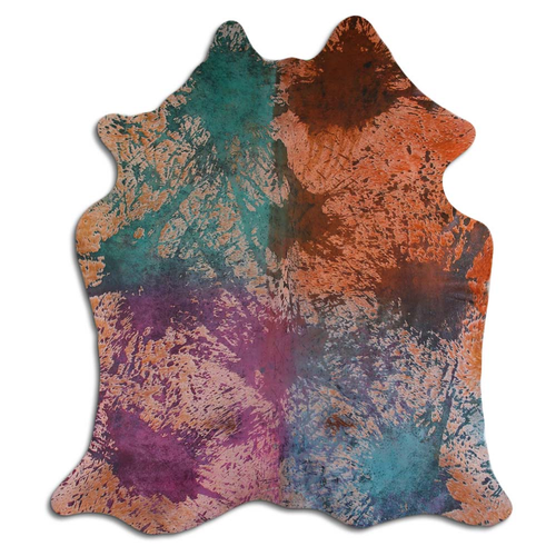 ACID WASHED HAIR ON COWHIDE DISTRESSED COLORFUL - CPDDICOL2A-00130438