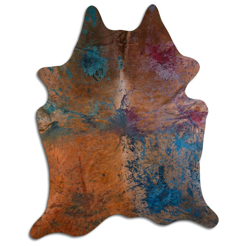 ACID WASHED HAIR ON COWHIDE DISTRESSED COLORFUL - CPDDICOL3A-00128591
