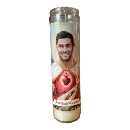 Jimmy Garoppolo Devotional Prayer Saint Candle