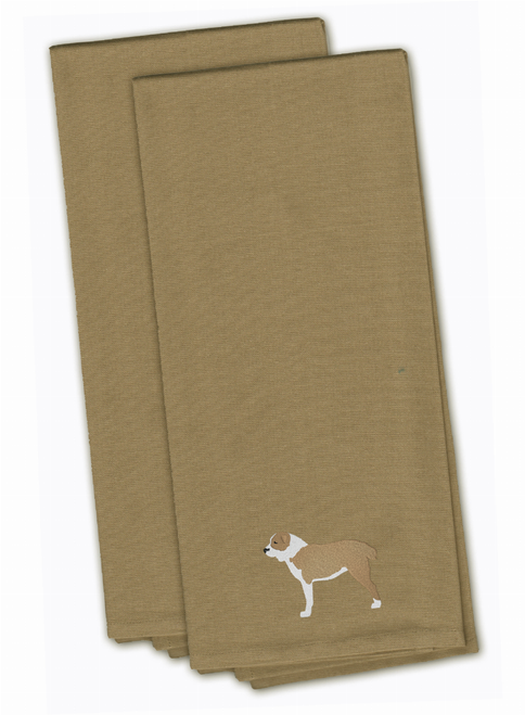 Dog Design Embroidered Kitchen Towel Set of 2 - BB3428TNTWE