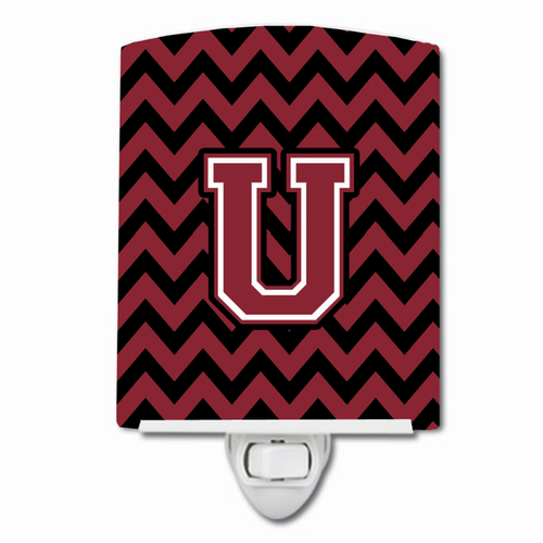 Letter Chevron Ceramic Night Light - CJ1052-UCNL