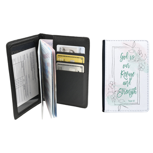 Religious Passport Wallet With Multiple Slots - PinkBox3-6799