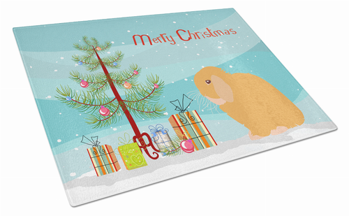 Christmas Animals Glass Cutting Board Large - BB9335LCB