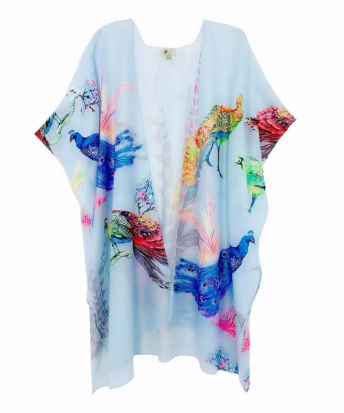 Hot Peacock Kimono