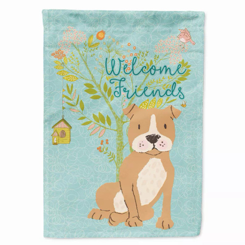 Welcome Friends/Dog Breed Themed Flag Canvas - BB7624CHF