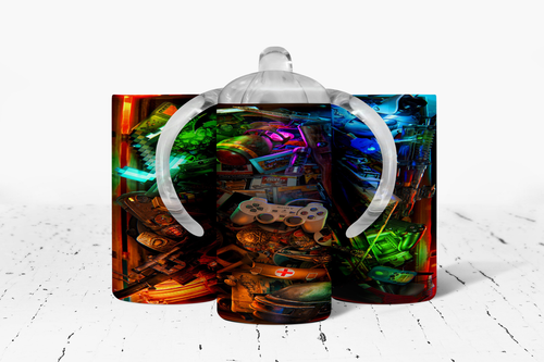 Gamer Insulated Kids Dual Lid Sippy Cup Tumbler