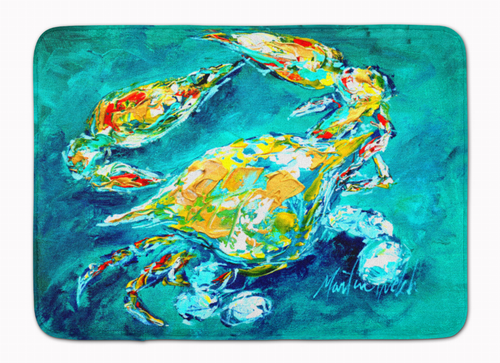 Sealife/Crab Themed Art Washable Memory Foam Mat - MW1162RUG