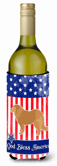 American Flag and Dog Wine Bottle Hugger - BB3325LITERK