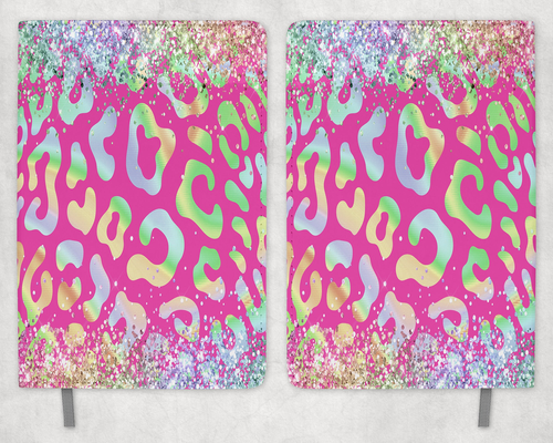 Pink Leopard Print Printed 8 Inch  A-5 Journal