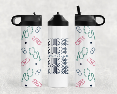 Nurse Steel Water Bottle