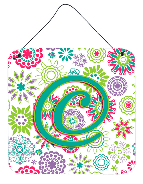 Flowers Initial Wall or Door Hanging Prints - S000213B001695P048543V000