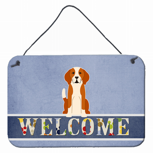 Welcome Sign with Dog Wall or Door Hanging Prints - BB5691DS812