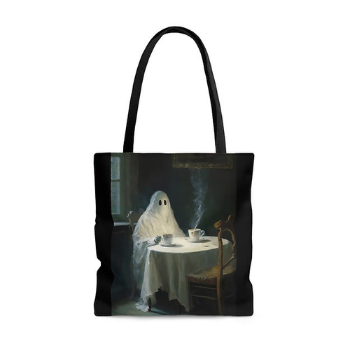 Whimsy Gothic - Ghostly Tea Time - Tote Bags
