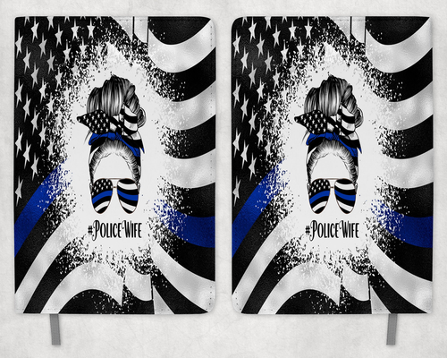 Police Wife Printed 8 Inch  A-5 Journal