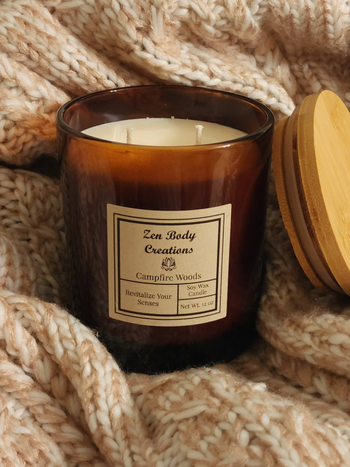 Cozy Amber Jar Soy Candle - CCan1364