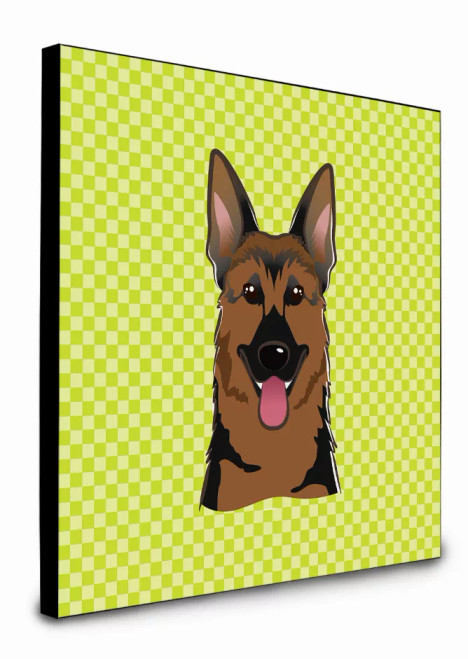 Checkerboard Design with Dog Wall or Door Hanging Prints - S000213B001695P014295V000