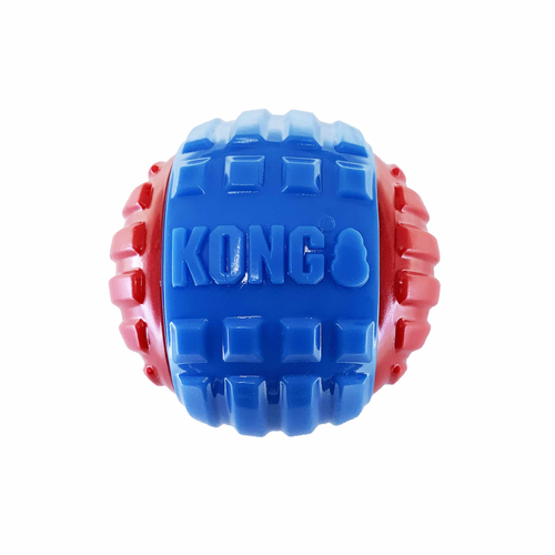 KONG CoreStrength Rattlez Ball Dog Chew Toy Large