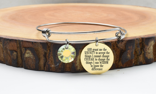 Two-Tone Inspo Bangles Made With Austrian Crystals By Pink Box - Sun - Gold and Silver - PinkBox-25-3598