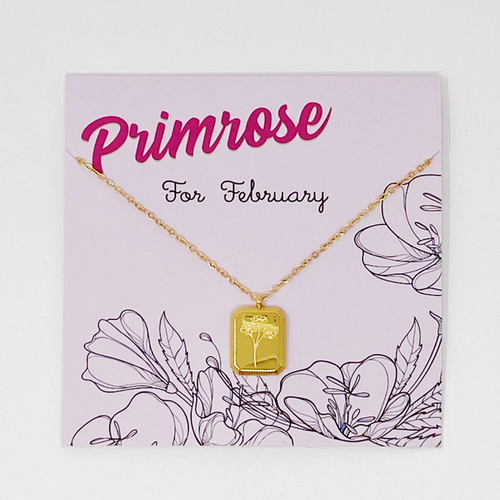 Blooming Birth Month Necklace - Z2-538-9-2021-JDN0004-FEB