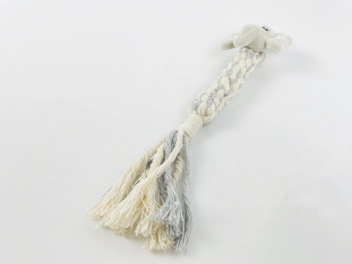 Eco-Ele Dog Handmade Rope Toy, Plush, Squeaky and Tug of War - S002478B002784P000017V004