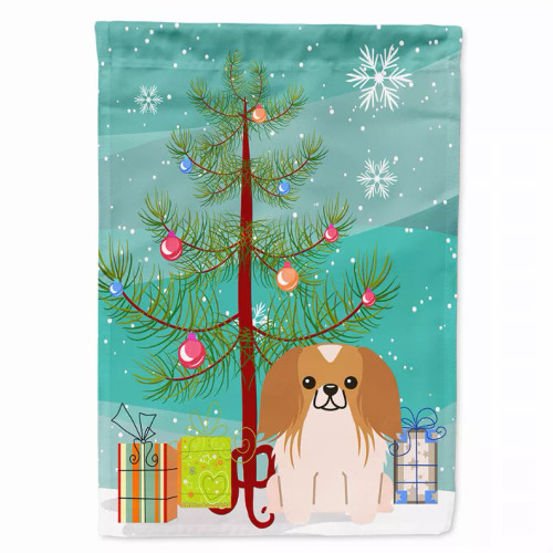 Merry Christmas Tree/Dog breed Themed Flag Canvas - BB4228CHF