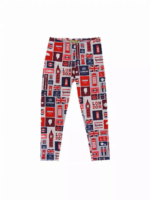 Save The Queen London Print Leggings