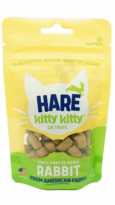 Kitty Kitty Hare Freeze Dried Rabbit Treat 0.9oz Kitty Kitty Hare Freeze Dried Rabbit Treat 0.9oz