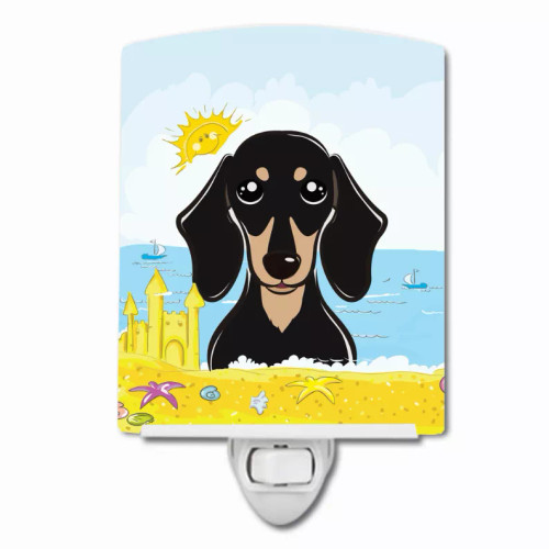 Summer Beach Design with Dog Ceramic Night Light - S000213B001695P099414V000