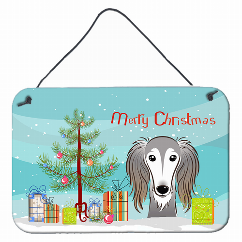 Christmas Tree and Dog Art Wall or Door Hanging Prints - S000213B001695P057982V000