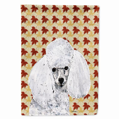 Fall Leaves with Dog Portrait Flag Garden Size - S000213B001695P038582V000