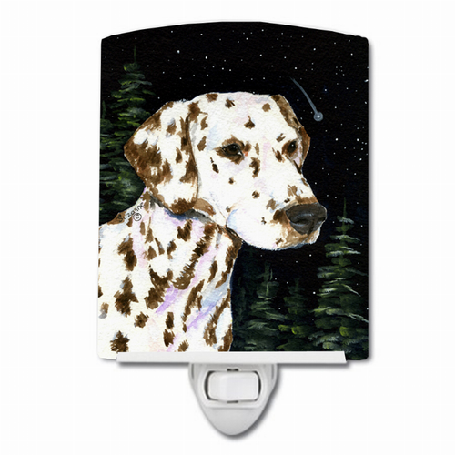 Starry Night Dog Art Ceramic Night Light - SS8518CNL