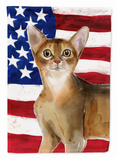 Abyssinian American Flag Flag Canvas House Size