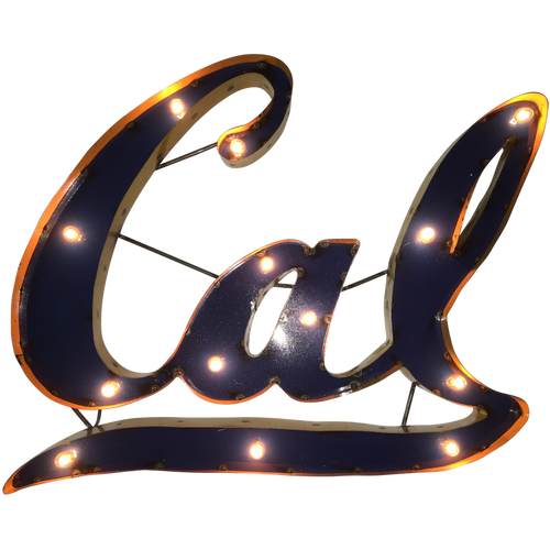 University of California, Berkeley "Cal" Lighted Recycled Metal Wall Decor