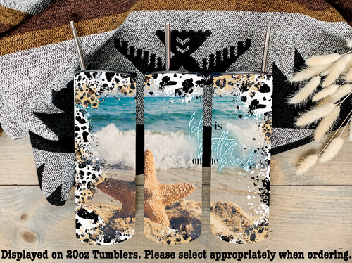 On The Beach Steel Tumbler