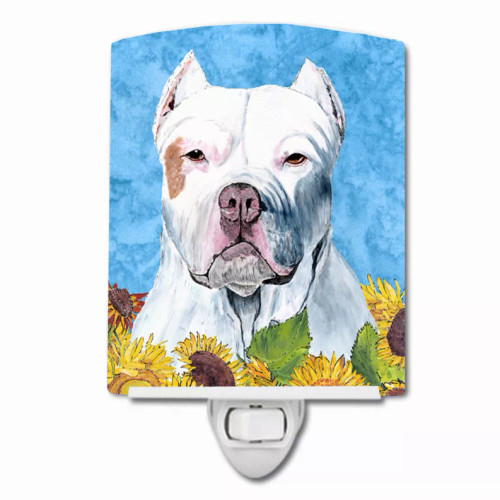 Dog In Summer Flowers Ceramic Night Light - S000213B001695P103193V000