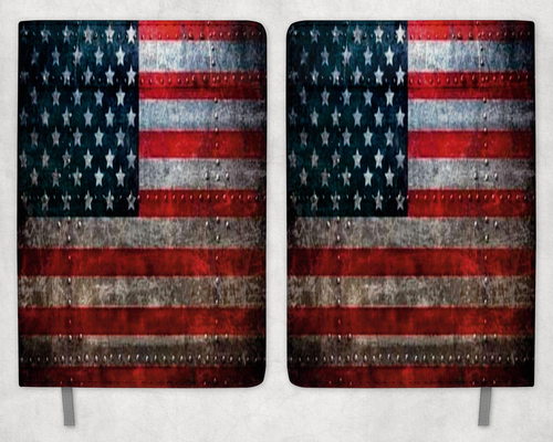American Flag Printed 8 Inch  A-5 Journal