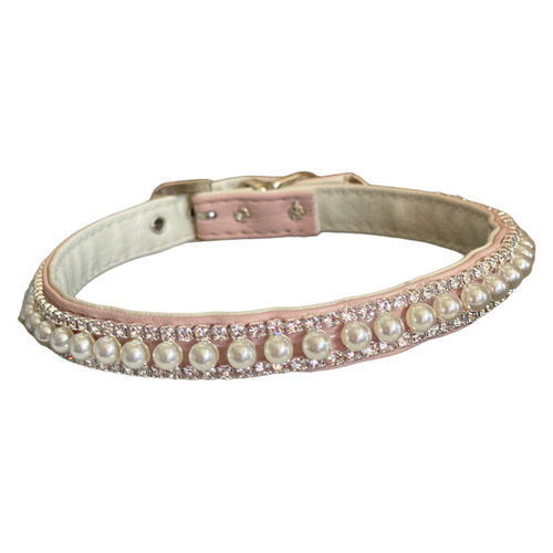 Pretty in Pink Pearl and Rhinestone Collar - S002142B002493P000616V003