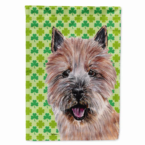 Dog Lucky Shamrock St. Patrick's Day Flag Garden Size - S000213B001695P038639V000