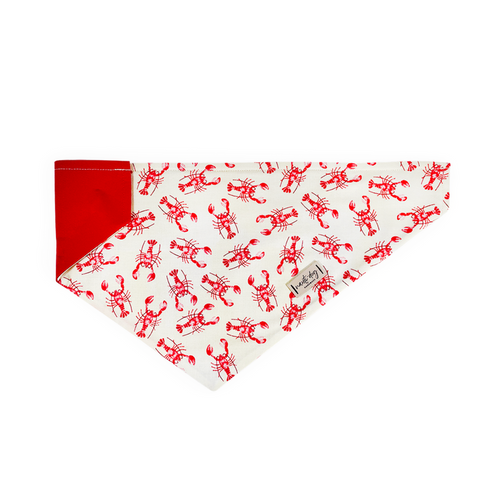 Red Lobster Over-the-Collar Dog Bandana Red Lobster Over-the-Collar Dog Bandana
