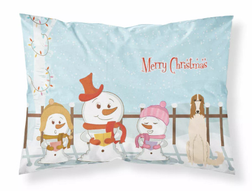 Merry Christmas Carolers Dog Fabric Standard Pillowcase - S000213B001695P069672V000