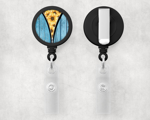 Sunflowers 1" Retractable Badge Reel