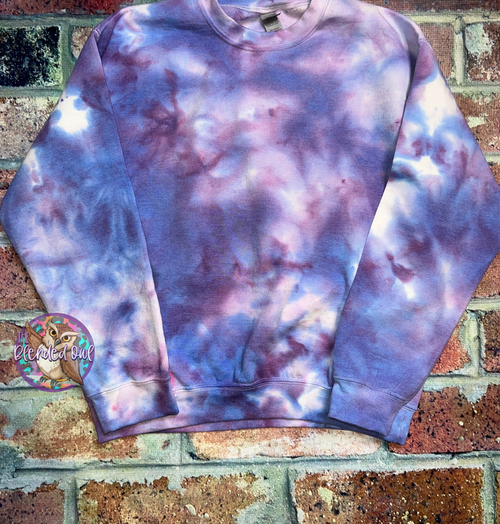 Lavender Purple Ice Dye Tie Dye Blank Crewneck Sweatshirt - TheBlendedOwl000775 Lavender Purple Ice Dye Tie Dye Blank Crewneck Sweatshirt - TheBlendedOwl000775