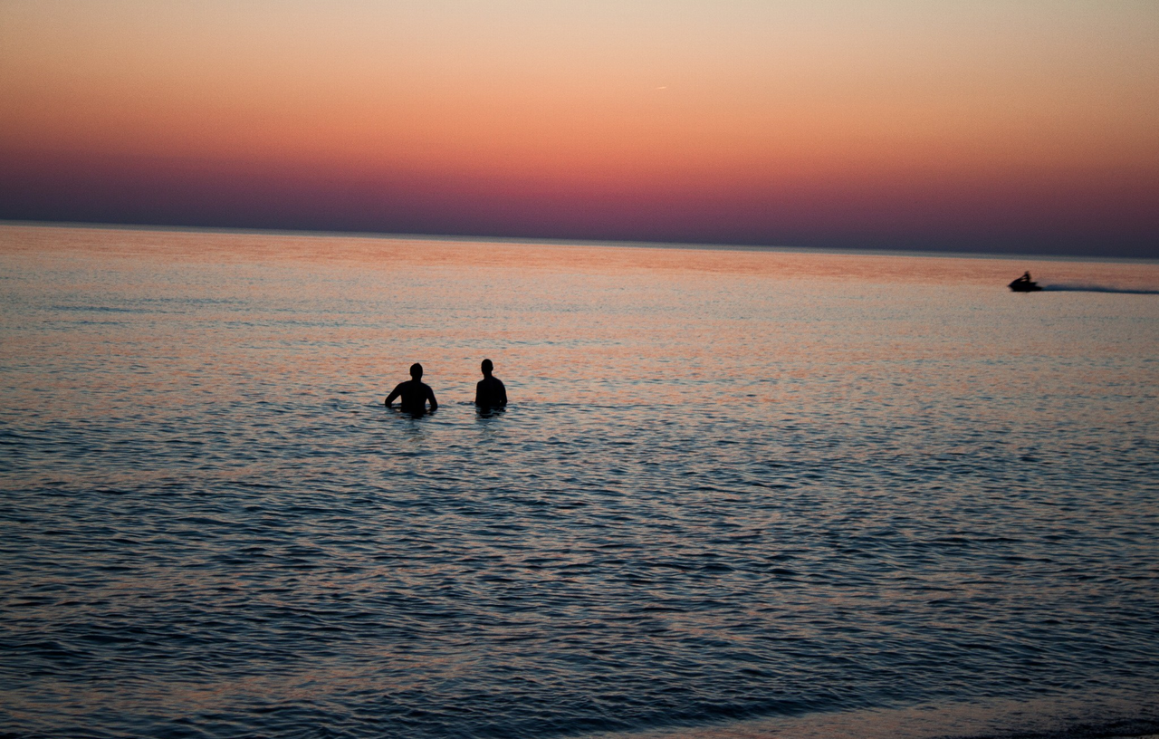 Sunset waders