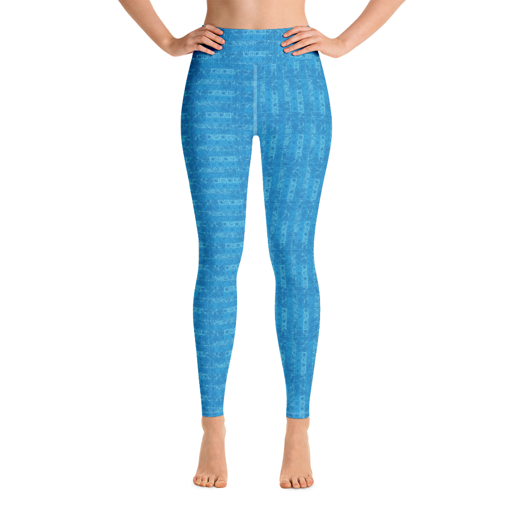 blue patterned leggings