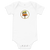 Original duck illustration on a white, short sleeve baby onesie